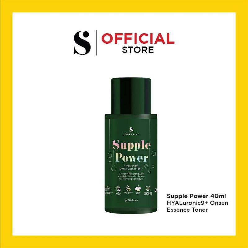 SOMETHINC SUPPLE POWER Hyaluronic9+ Onsen Essence Toner 40ml