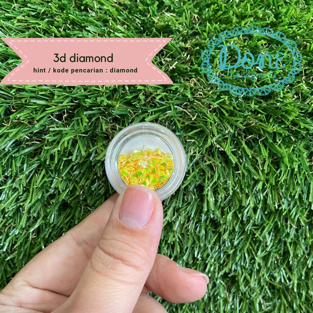 glitter diamond 3d aksesoris nail art aksesoris kuku glitter scrapbook