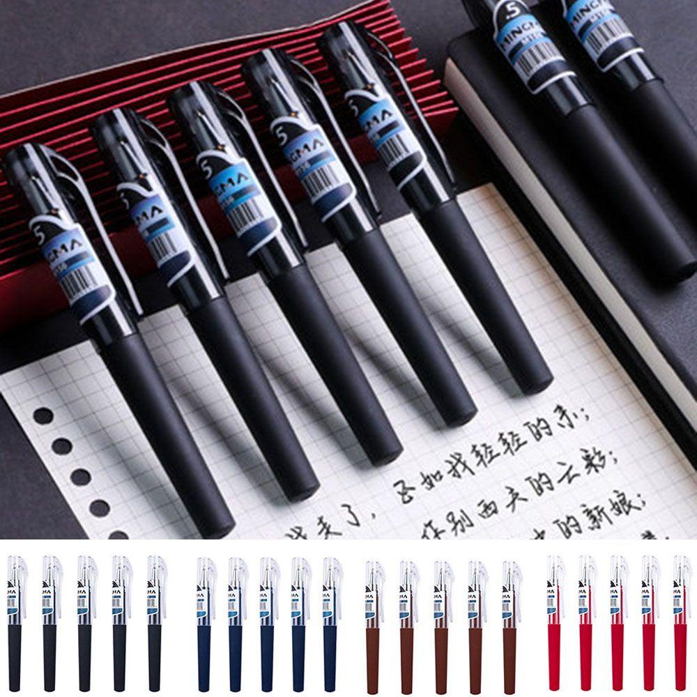 Solighter 5PCS Pulpen Saku Mini Portable 5PCS Untuk Pelajar