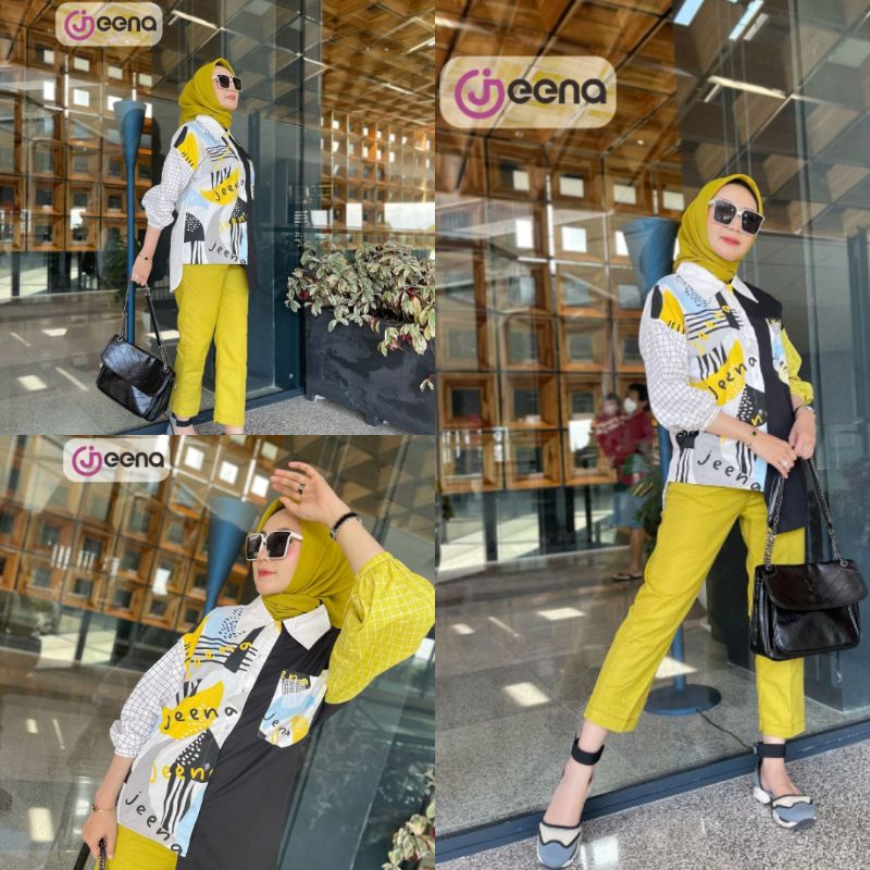 One Set Celana Evaterina by Jeena Original