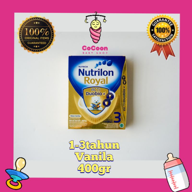 Susu Formula Balita Nutricia Nutrilon Royal 3 1-3 Tahun 400 gr Vanila