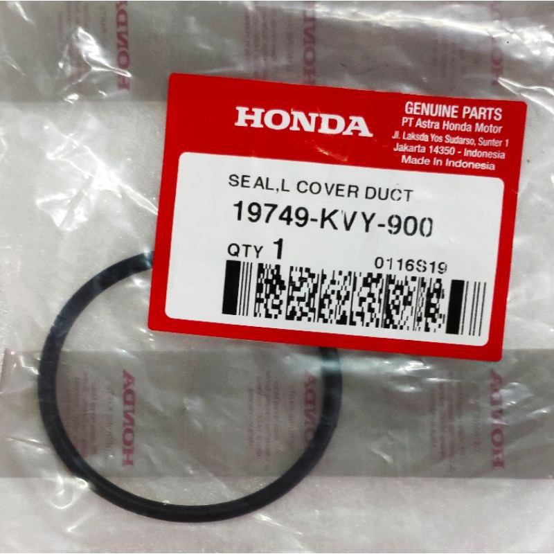 Seal L Cover Duct Beat Pop Spacy Scoopy FI Vario FI Vario 125 Vario 150 Ori Honda 19749KVY900