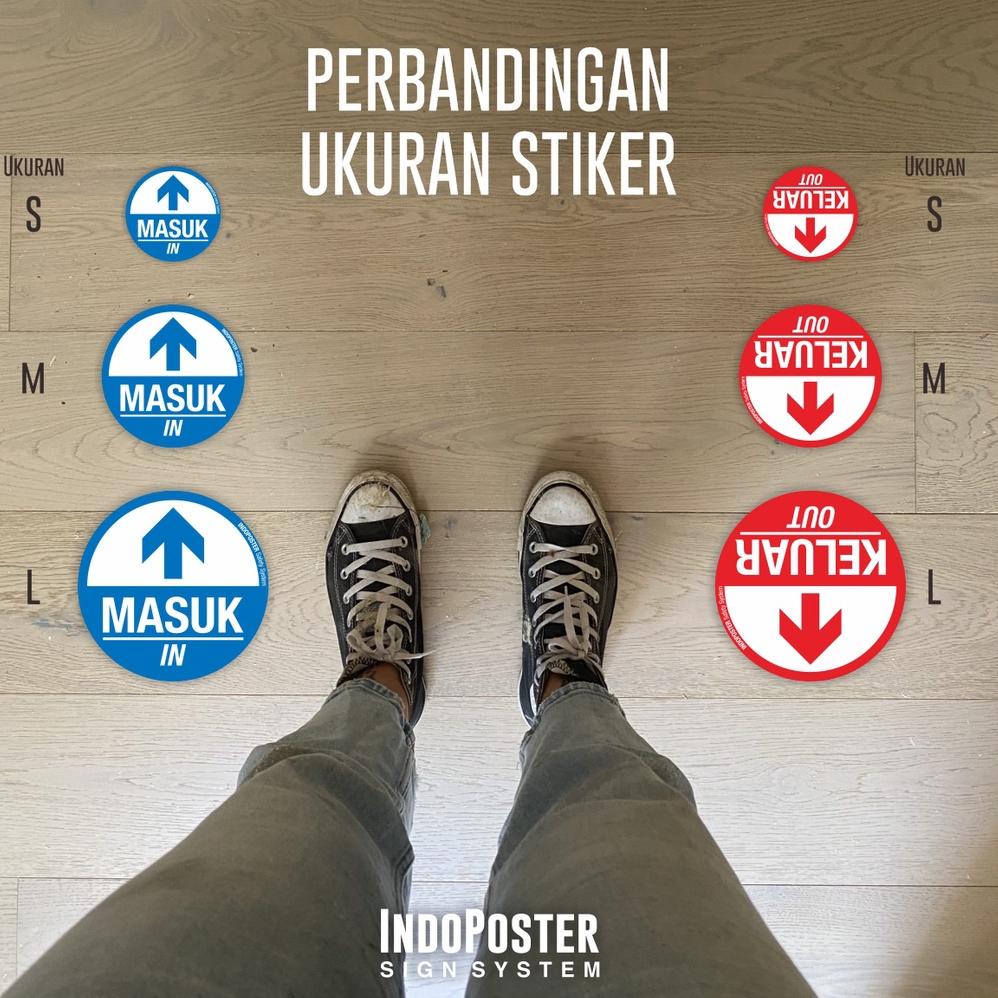 

(PROMO CCN48) 1 Paket Stiker Pintu Tanda Panah Keluar Masuk K3 Safety ✳