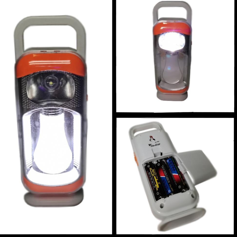 Kualitas Oke|| Lampu Emergency Baterai AA JL-702 (PLUS BATERAI) ₭