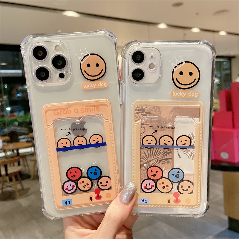 Case Transparan Dengan Holder Kartu Foto Untuk Iphone 1312 Pro Max 12 11pro Max Xs Max 11 7 Plus 8 Plus