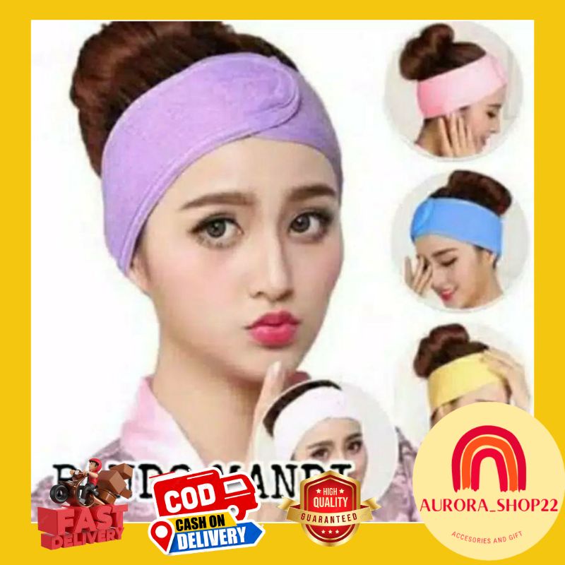 [COD] Bando Mandi / Facial Headband / Bando Maskeran / Bando Make Up / Bandana Mandi