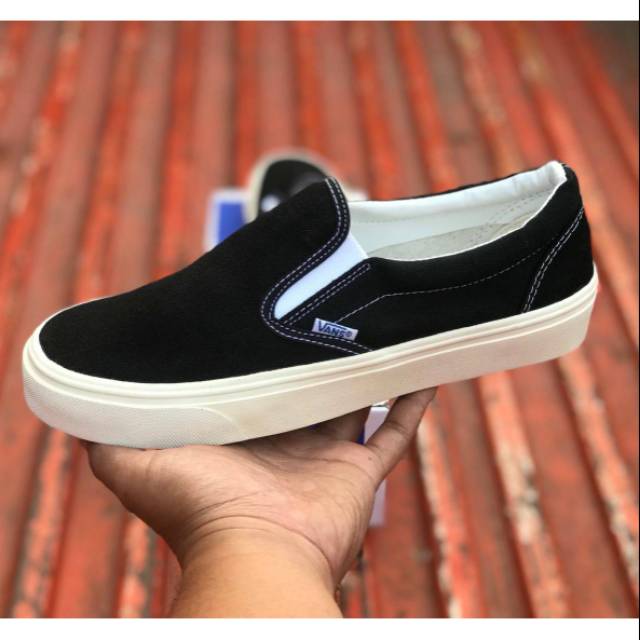 SEPATU43 VANS AUTHENTIC FULL BLACK HITAM COKLAT OLDSKOOL ERA SK8