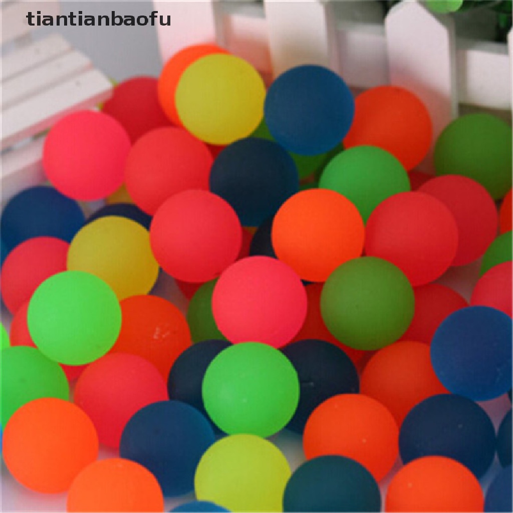 [tiantianbaofu] 10PCS Creative Rubber Bouncing Jumping Ball 27mm Kids Children Game Toy Gifts Boutique