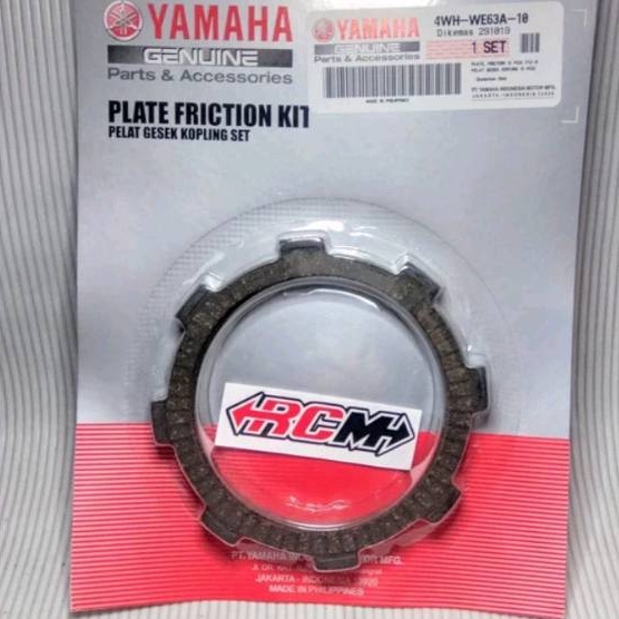 PLATE FRICTION KIT KAMPAS KOPLING SET ISI 5 FIZR F1Z R FORCE 1 JUPITER Z VEGA ALFA ORI 4WH-WE63A-10