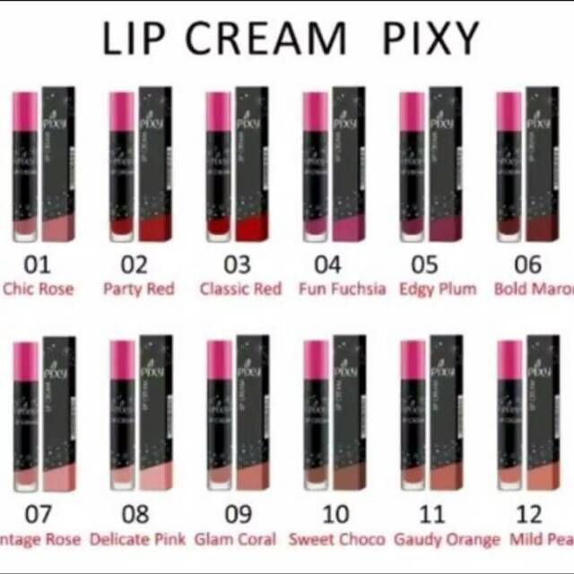 Pixy Lipcream NEW PACKAGING!!