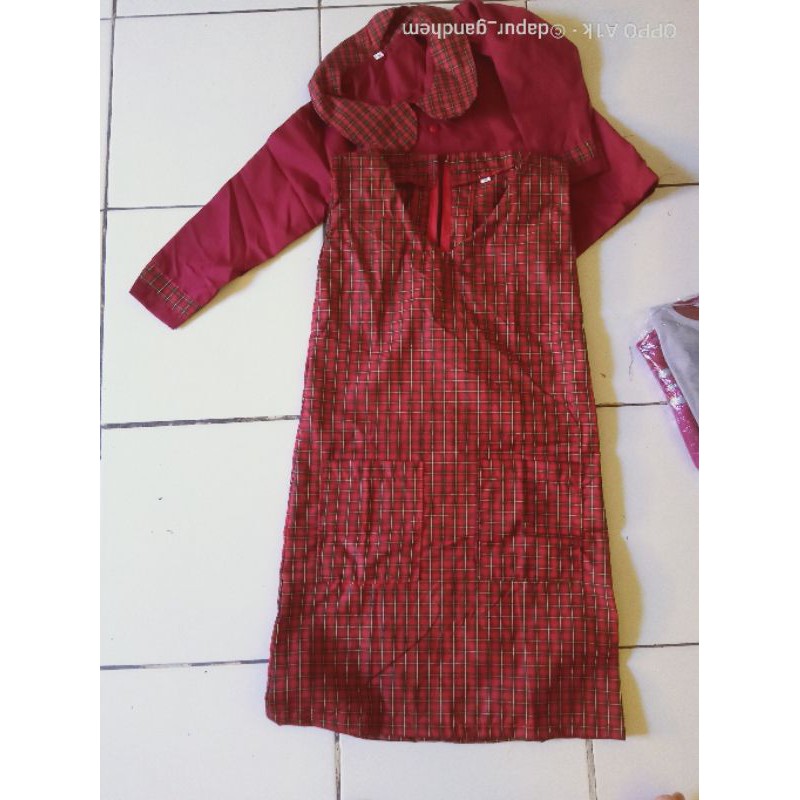 SERAGAM PAUD MOTIF KOTAK