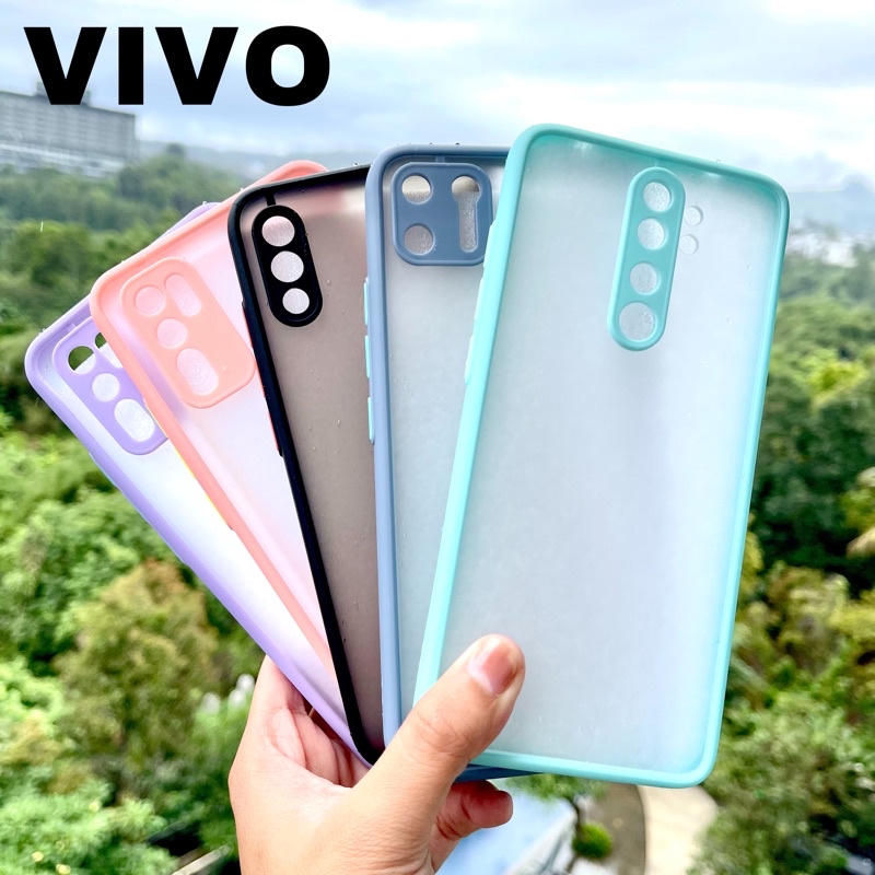 SOFT CASE VIVO V15 Y20 Y12i Y15 Y17 Y11 Y71 Y81 Y91C  Y91 Y93 Y95 Z1 PRO - SLIM HYBRID FULL CAMPRO