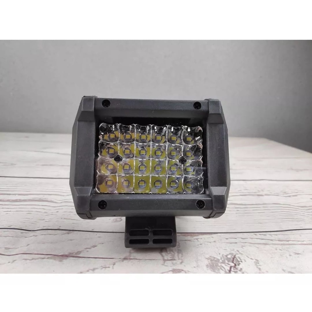 promo 2pcs lampu tembak led 24 mata 4598 sorot fokus putih terang,universal semua jenis motor