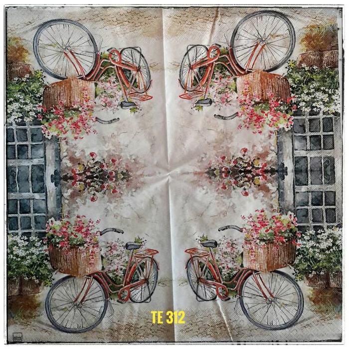 Tisu eropah ukuran 33x33 cm 1 pack= 20 pcs tidak campur motif 017