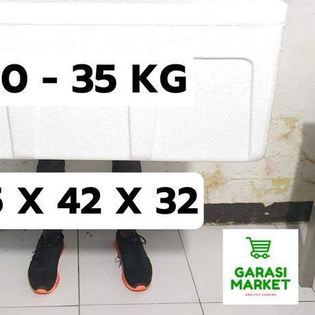 ☚ Box Stereofoam Gabus Styrofoam Busa Sterofoam Kotak Es Besar Tebal - Medium 10-15Kg ♧