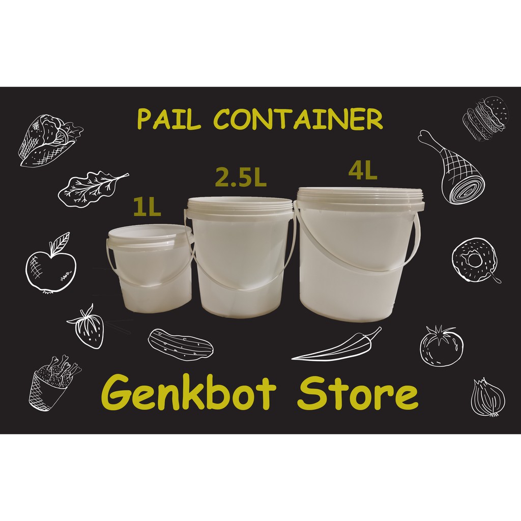 Ember Makanan 4L / 4kg | Ember Plastik Makanan 4 Liter