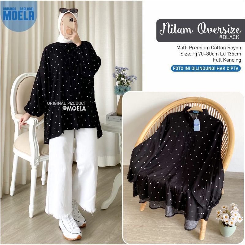 kemeja oversize motif | kemeja rayon viscose | new motif