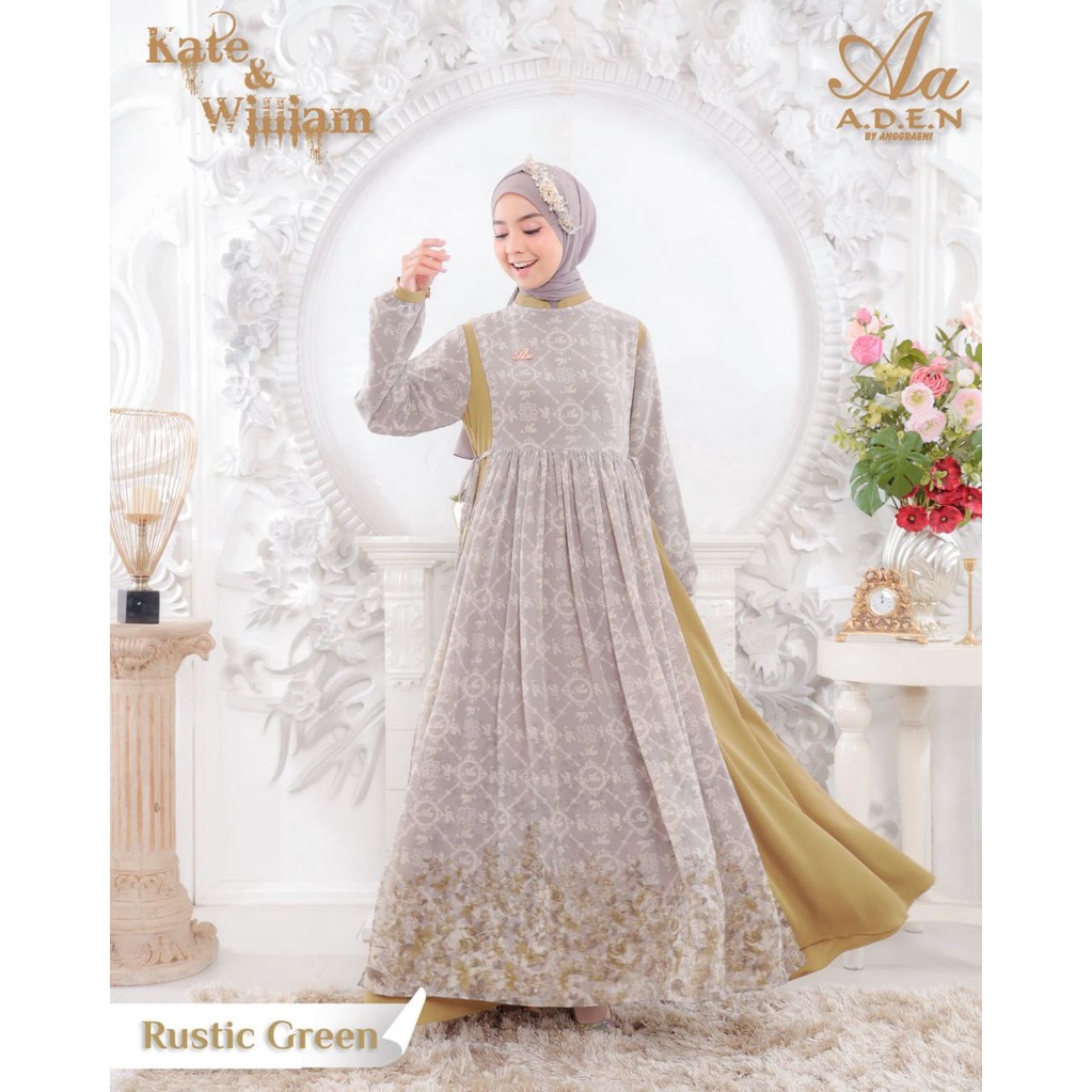 Gamis ADEN KATE Rucstic Green