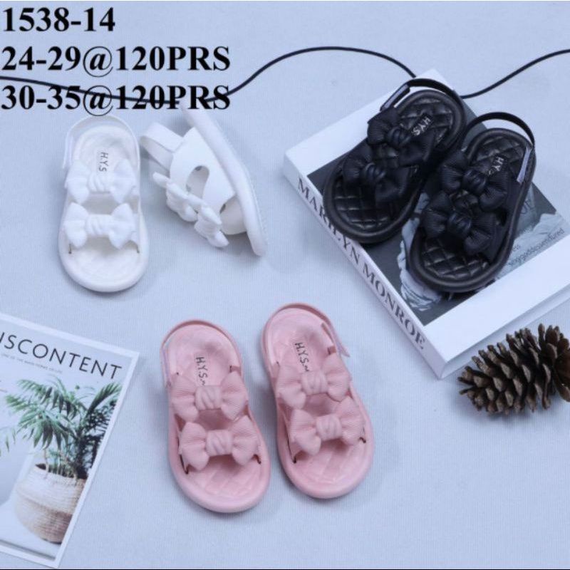SEPATU SANDAL PITA ANAK PEREMPUAN JELLY KARET IMPORT HYS 1538-14