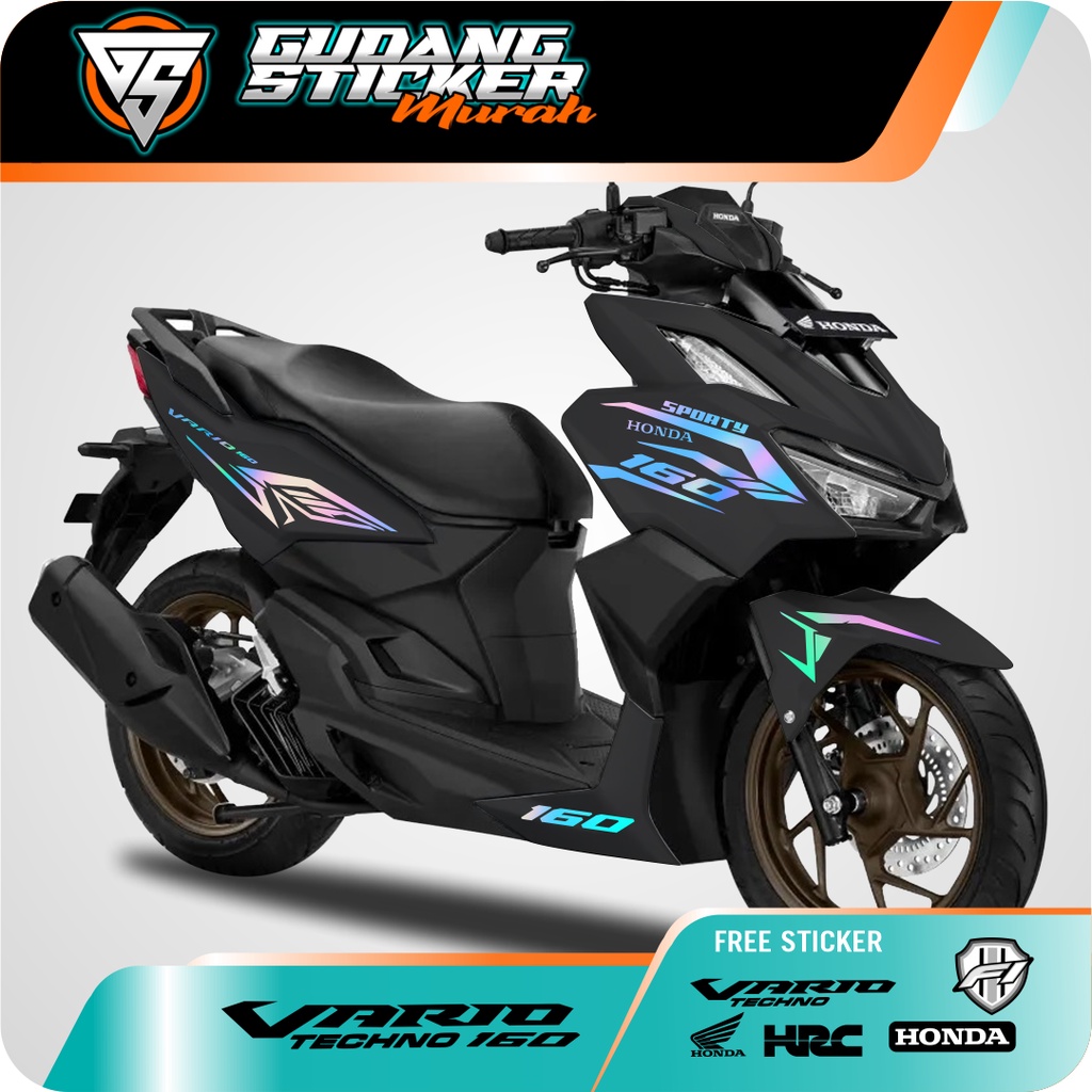 STRIPING CUTTING HONDA VARIO 160 NEW EDISI 3 STIKER AKSESORIS SEPEDA MOTOR
