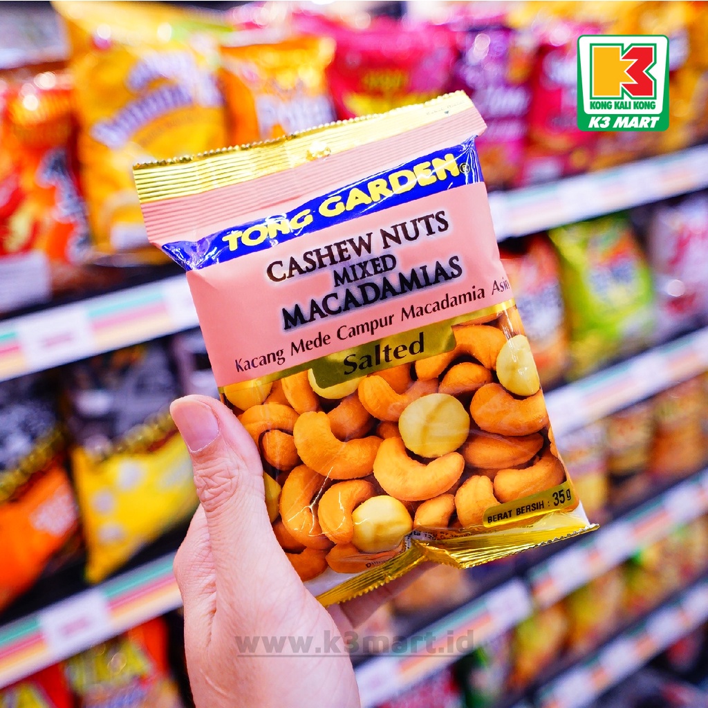 

Tong Garden Cashew Nuts Mixed Macadamias Salted 35gr