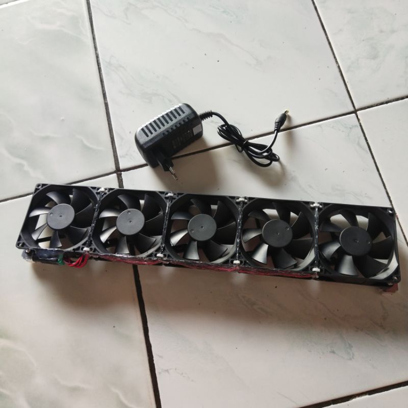 kipas aquascape 5 fan 8 cm siap pakai