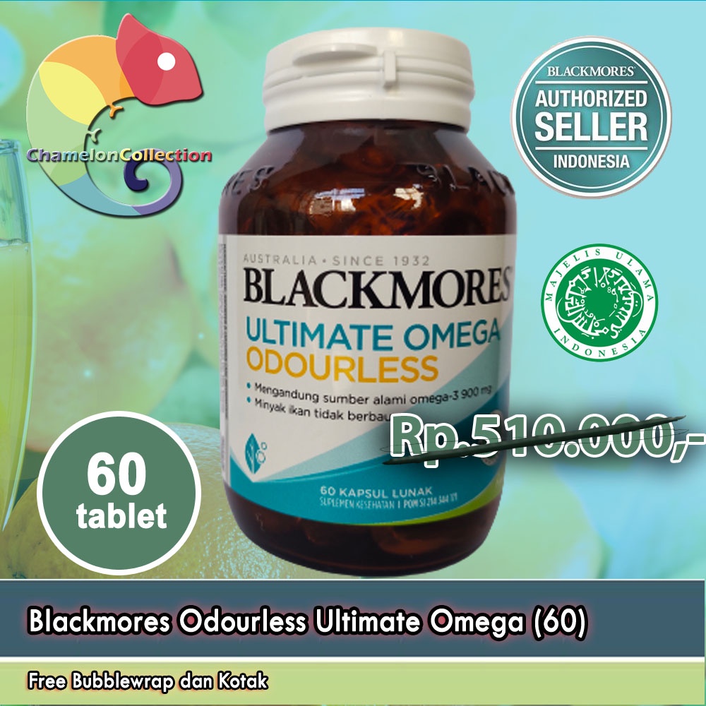 Jual Blackmores Odourless Ultimate Omega (60) 3x omega3 dari kapsul