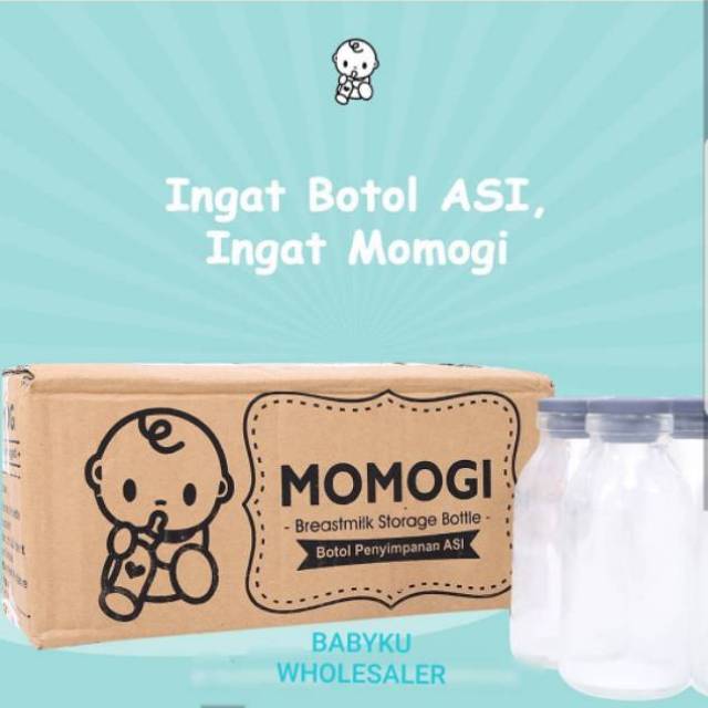 BOTOL KACA ASI VIAL BKA MOMOGI isi 10 botol per box