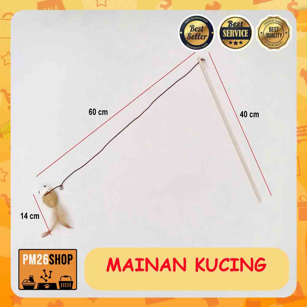 Mainan Kucing Tongkat Bahan Kayu Kd. 1330