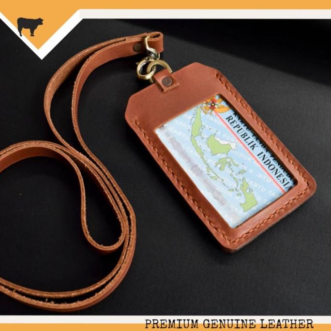 

Office & Stationery | Document Organizer | Gantungan Id Card Holder Name Tag Kulit Asli Handmade Genuine Leather | Best Seller