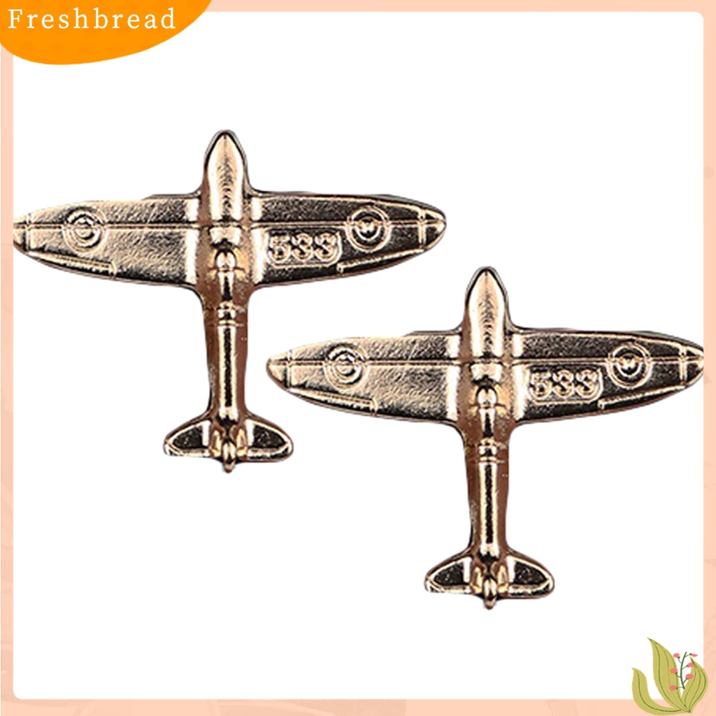 [ TERLARIS]Collar Clip Luxury Plane Shape Alloy Pilot Miniature Aircraft Collar Clip for Wedding