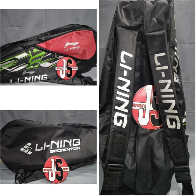 barang berkualitas | pengiriman cepat | kualitas terbaik Tas Raket Badminton Lining 2 Resleting