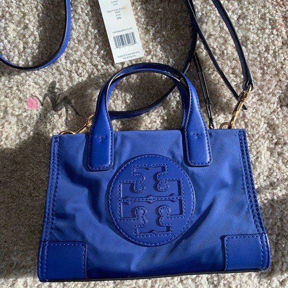 Tory Burch Micro Ella Tote Blue
