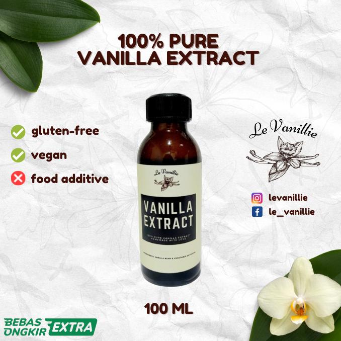 

100% Pure Vanilla Extract Levanillie 100 ML TERLARIS TERPERCAYA ORIGINAL