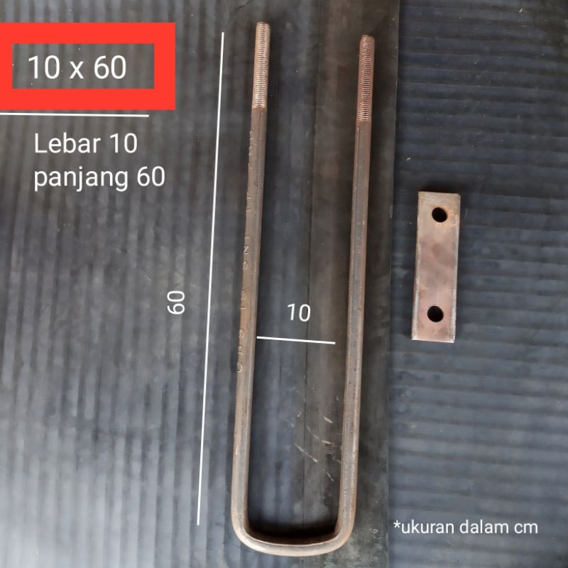 behel begel ubolt bak truk lebar 10 panjang 60