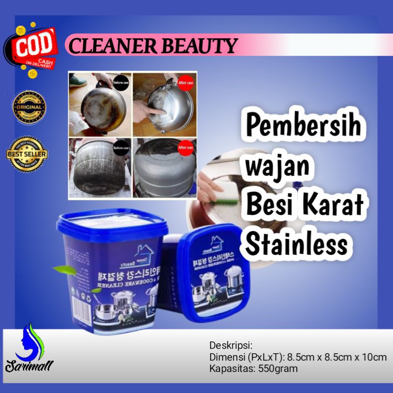 Korean Cleaner Beauty Pembersih Multipungsi Untuk Stainless Stell Kamar Mandi Wc Kerak Panci Wajan Dapur Dan Kompor Noda Gosong Ajaib Ampuh Original 2