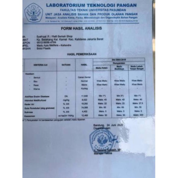 

NKT Madu asli nektar kaliandra, raw honey netto 1000 gr Y9A