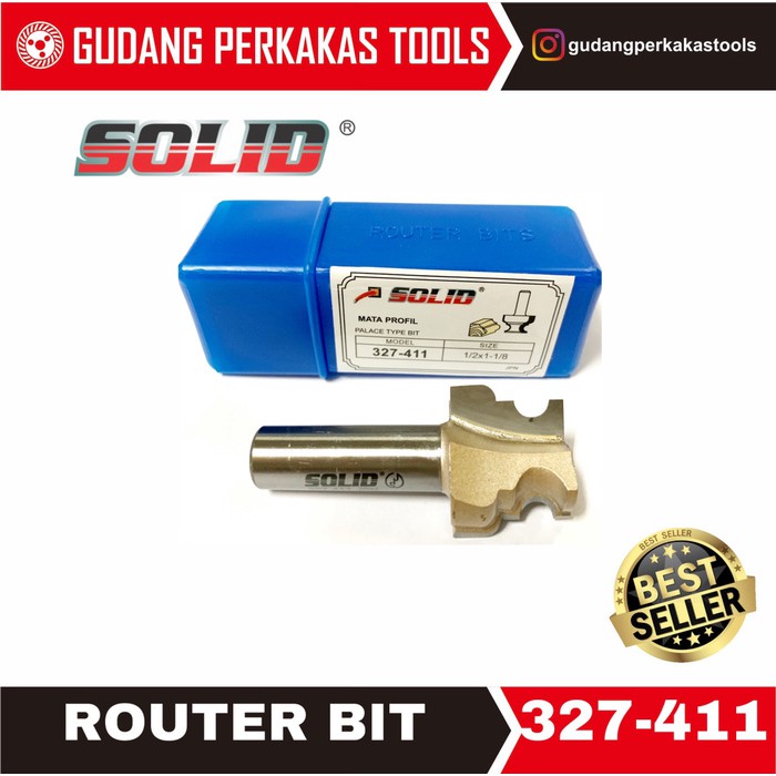 SBO Mata router | mata profil 327-411 SOLID cove & bead bits BURUAN
