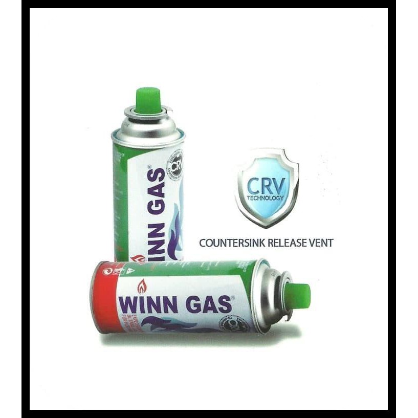 Winn Gas Tabung Gas Portable Butane 235 Gram Un2037 Un-2037 Original