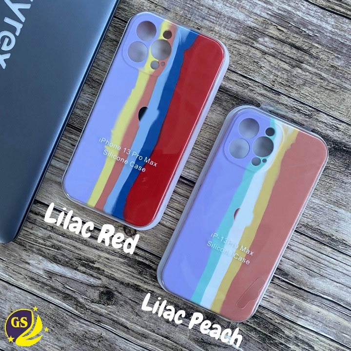 Silicone Case Rainbow Pelangi 13 Mini / 13 / 13 Pro / 13 Pro Max / 12 Mini / 12 Pro Max Softcase Premium Silicon Warna Pelangi