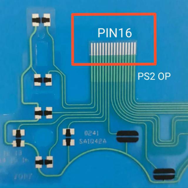 PCB Plastik Stik Ps2 op PIN 16