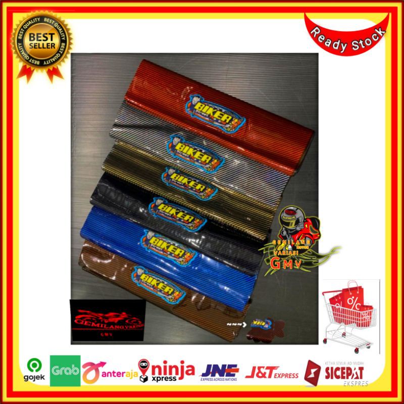 (bikers) kulit jok motor bebek matic karbon impor, kulit jok motor, kulit jok bikers, kulit jok karb