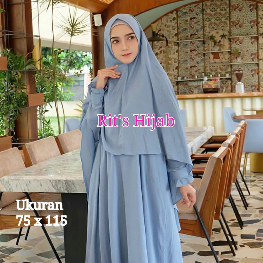 Khimar jumbo PET (BEST SELLER) , jilbab instan , khimar , jilbab laser ,jilbab mutiara