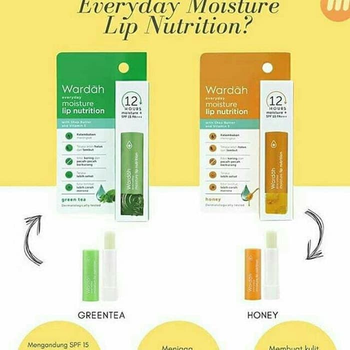 BPOM Wardah Everyday Moisture Lip Nutrition - Bibir Lembap Hingga 12 Jam