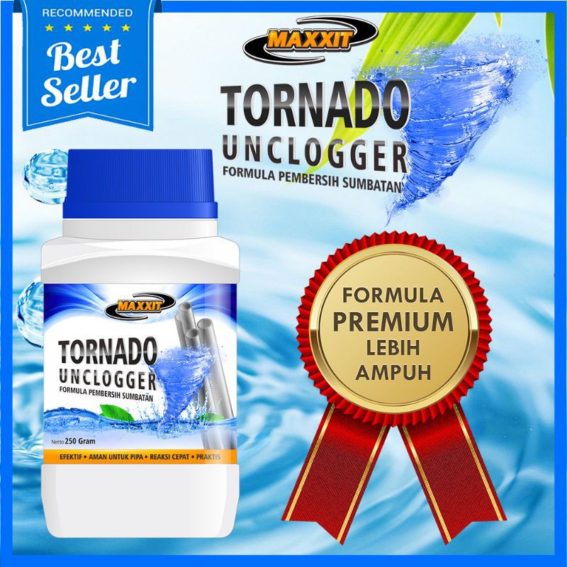 MAXXIT TORNADO ANTI SUMBAT BUBUK PEMBERSIH PIPA SALURAN SINK AND DRAIN 160GR