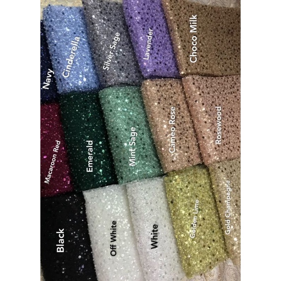 Tulle Full Payet/ Kain Brokat full payet/ tulle premium/kain pengantin/ seragam pernikahan/ paket br