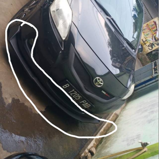 Winglet di fusser vios gen 2 pelindung bumper drpan