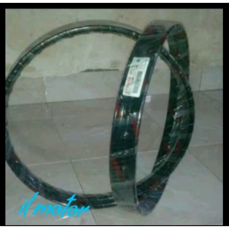 VELG DEPAN BELAKANG VEGA RR HITAM ASLI Yamaha