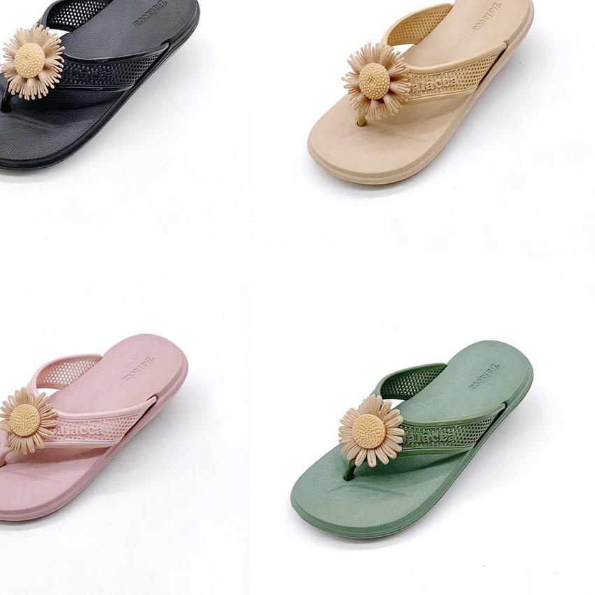 SANDAL Jepit Wanita Untuk Anak-Remaja Terbaru Bahan Karet Motif Bunga