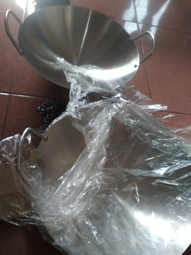 Kuali Stainless Tebal Anti Lengket 30cm,32cm,34cm,36cm